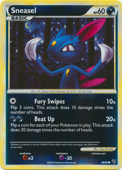 Sneasel - 68/90 - Common - Reverse Holo available at 401 Games Canada