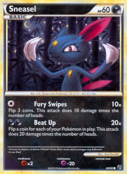 Sneasel - 68/90 - Common available at 401 Games Canada