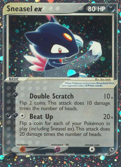 Sneasel ex - 103/109 - Ultra Rare available at 401 Games Canada