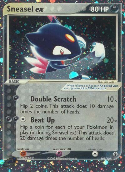 Sneasel ex - 103/109 - Ultra Rare available at 401 Games Canada