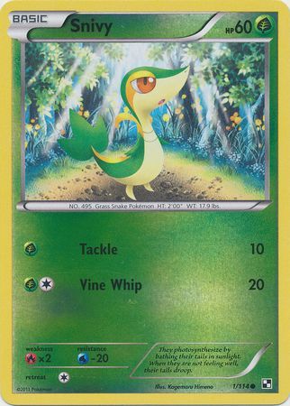 Snivy - 1/114 - Common - Reverse Holo available at 401 Games Canada