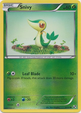 Snivy - 2/114 - Common - Reverse Holo available at 401 Games Canada