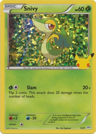 Snivy - 5/25 - 25th Anniversary Holo - Promo available at 401 Games Canada