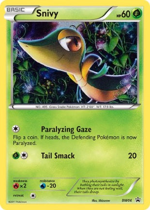 Snivy - BW06 - Holo Promo available at 401 Games Canada