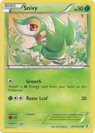 Snivy - RC1/RC25 - Common available at 401 Games Canada