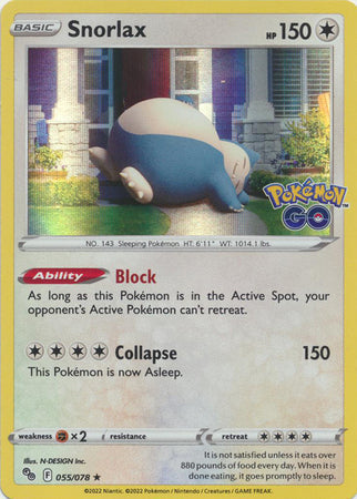 Snorlax - 055/078 - Holo Rare available at 401 Games Canada