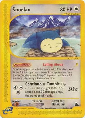 Snorlax - 100/144 - Common available at 401 Games Canada