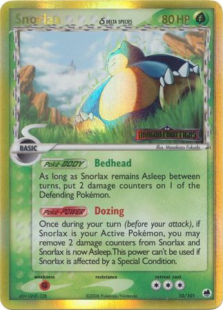 Snorlax - 10/101 - Holo Rare - Reverse Holo available at 401 Games Canada