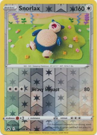 Snorlax - 109/159 - Rare - Reverse Holo available at 401 Games Canada