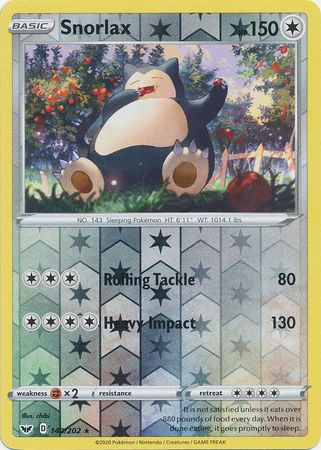 Snorlax - 140/202 - Rare - Reverse Holo available at 401 Games Canada