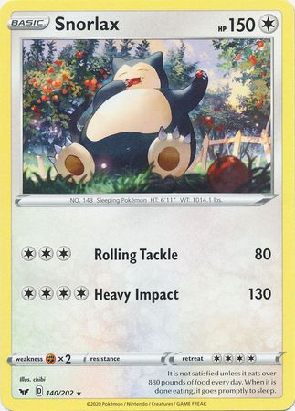 Snorlax - 140/202 - Rare available at 401 Games Canada