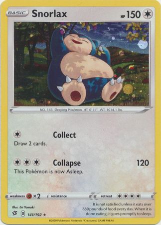 Snorlax - 141/192 - Alternate Holo - Promo available at 401 Games Canada