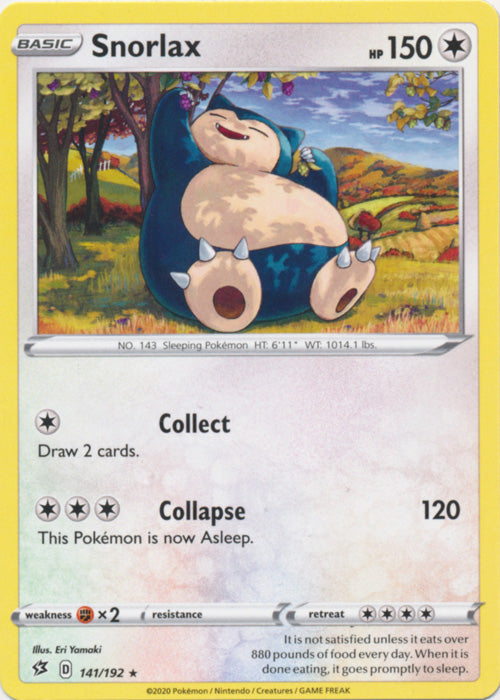 Snorlax - 141/192 - Rare available at 401 Games Canada