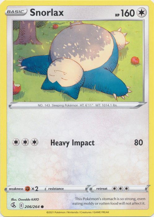 Snorlax - 206/264 - Common available at 401 Games Canada