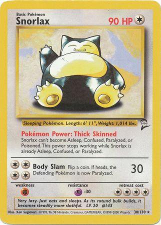 Snorlax - 30/130 - Rare available at 401 Games Canada