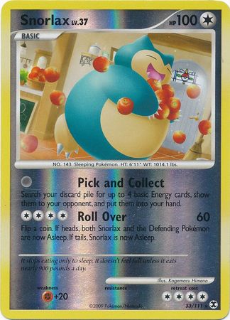 Snorlax - 33/111 - Rare - Reverse Holo available at 401 Games Canada