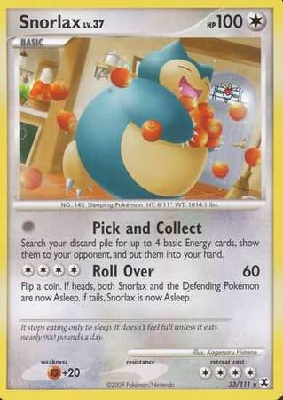 Snorlax - 33/111 - Rare available at 401 Games Canada