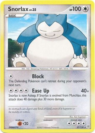 Snorlax - 37/130 - Rare available at 401 Games Canada