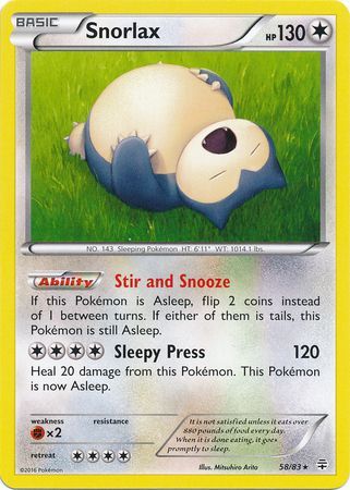 Snorlax - 58/83 - Rare available at 401 Games Canada