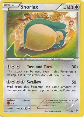 Snorlax - 77/124 - Rare available at 401 Games Canada