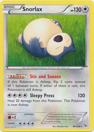 Snorlax - 80/106 - Rare available at 401 Games Canada