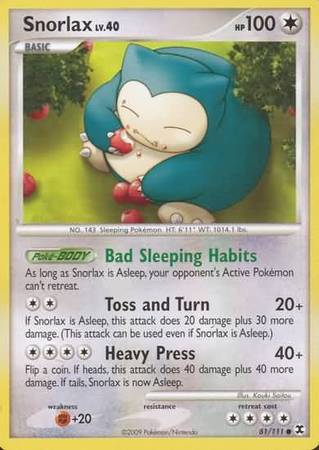 Snorlax - 81/111 - Common available at 401 Games Canada