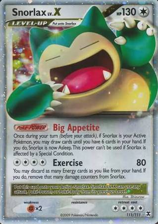 Snorlax LV.X - 111/111 - Ultra Rare available at 401 Games Canada