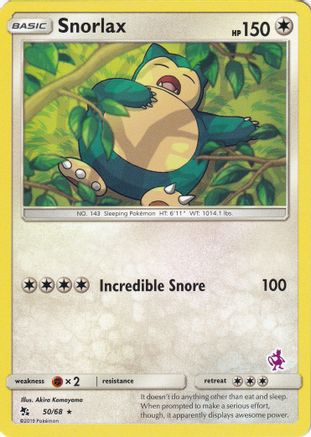 Snorlax (Mewtwo Stamped) - 050/068 - Promo available at 401 Games Canada