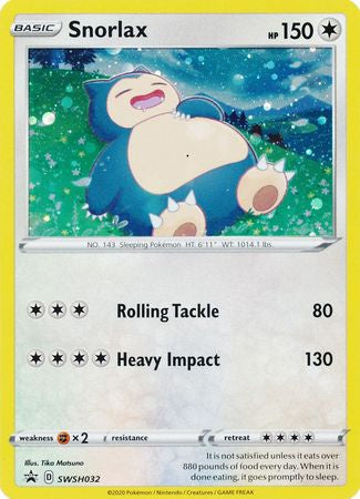 Snorlax - SWSH032 - Holo Promo available at 401 Games Canada