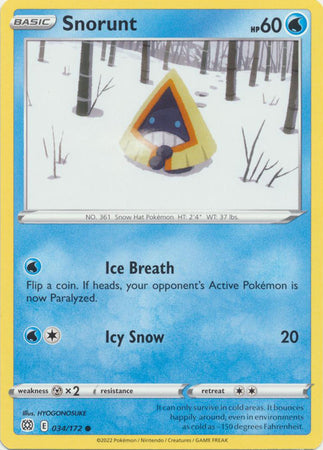 Snorunt - 034/172 - Common available at 401 Games Canada