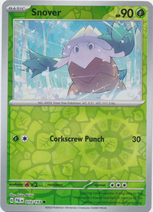 Snover - 010/193 - Common - Reverse Holo available at 401 Games Canada