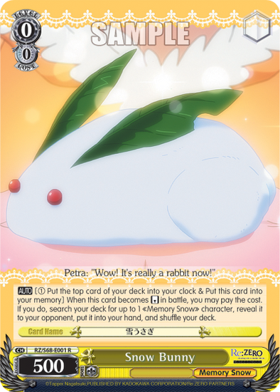 Snow Bunny - RZ/S68-E001 - Rare available at 401 Games Canada