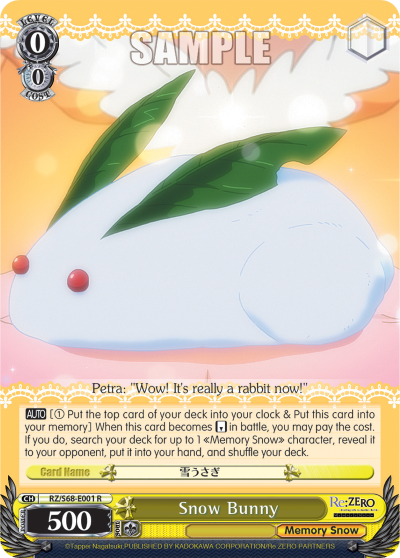 Snow Bunny - RZ/S68-E001 - Rare available at 401 Games Canada