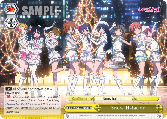 Snow Halation - LL/EN-W01-051 - Climax Rare available at 401 Games Canada