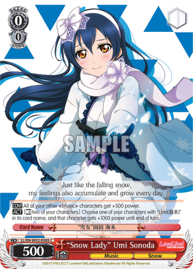 "Snow Lady" Umi Sonoda - LL/EN-W02-E085 - Common available at 401 Games Canada