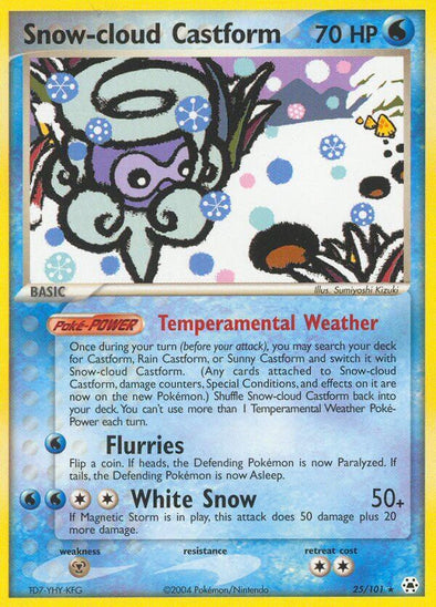 Snow-cloud Castform - 25/101 - Rare available at 401 Games Canada