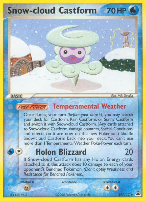 Snow-cloud Castform - 29/113 - Rare available at 401 Games Canada