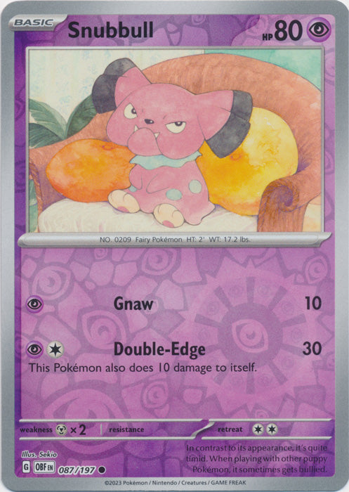 Snubbull - 087/197 - Common - Reverse Holo available at 401 Games Canada