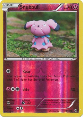 Snubbull - 98/162 - Common - Reverse Holo available at 401 Games Canada