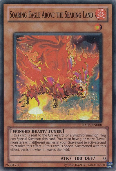 Soaring Eagle Above the Searing Land - HA05-EN008 - Super Rare - Unlimited available at 401 Games Canada