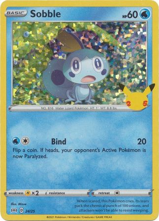 Sobble - 24/25 - 25th Anniversary Holo - Promo available at 401 Games Canada