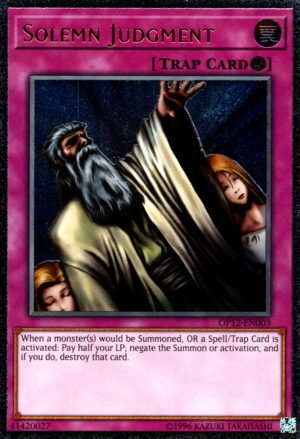 Solemn Judgment - OP12-EN003 - Ultimate Rare available at 401 Games Canada