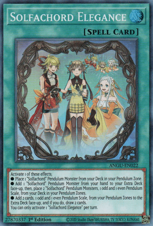 Solfachord Elegance - ANGU-EN022 - Super Rare - 1st Edition available at 401 Games Canada