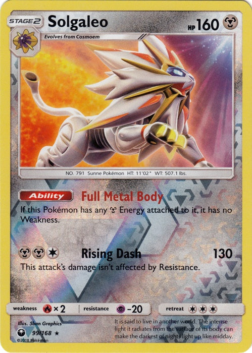 Solgaleo - 99/168 - Holo Rare - Reverse Holo available at 401 Games Canada