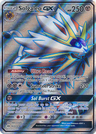 Solgaleo GX - 143/149 - Full Art Ultra Rare available at 401 Games Canada