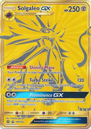 Solgaleo GX SM104a - Promo available at 401 Games Canada