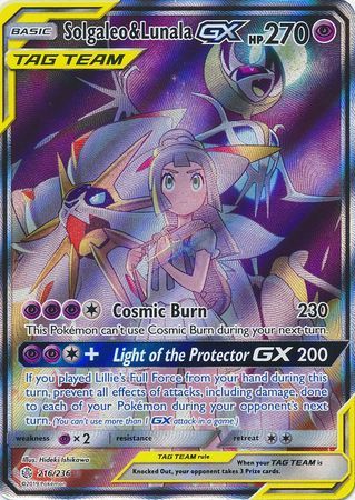 solgaleo pokemon card gx 401 Games Canada - Solgaleo & Lunala GX - 216/236