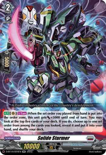 Solide Sturmer - D-BT10/024 - Double Rare available at 401 Games Canada