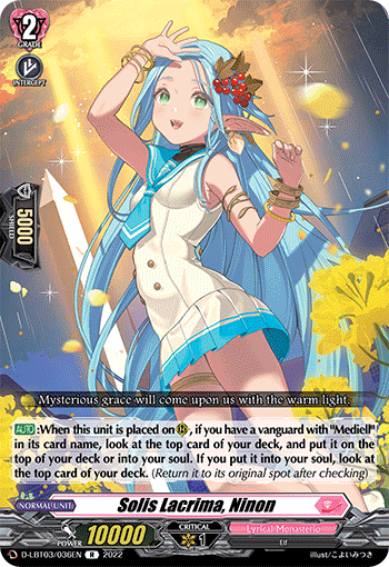 Solis Lacrima, Ninon - D-LBT03/036 - Rare available at 401 Games Canada