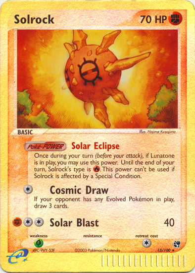 Solrock - 13/100 - Holo Rare - Reverse Holo available at 401 Games Canada